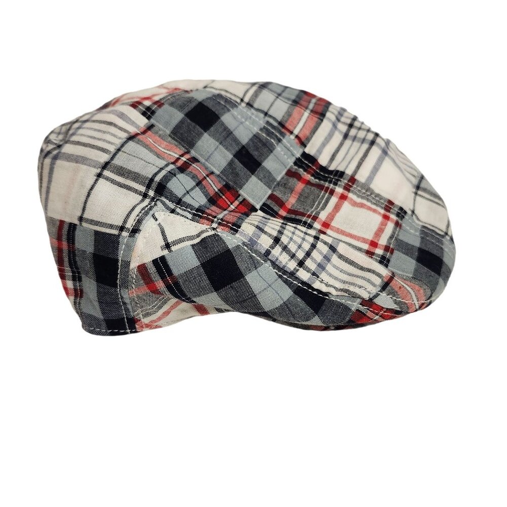 Crazy 8 Kids Plaid Newsboy Cap 4T-5T Cotton & Polyester Blend